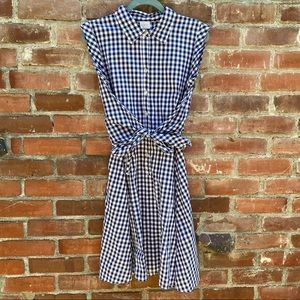 Black & White gingham fit and flare dress